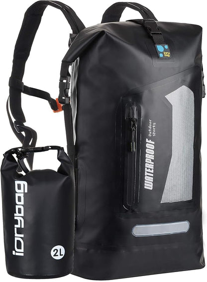 IDRYBAG Waterproof Backpack for Men 20L/30L/40L, Floating Dry Bag Kayak by iDrybag+