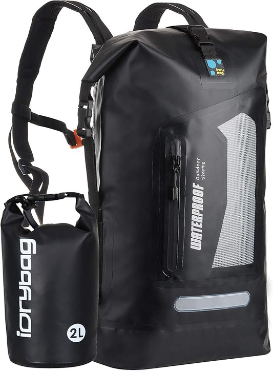 IDRYBAG Waterproof Backpack for Men 20L/30L/40L, Floating Dry Bag Kayak by iDrybag+