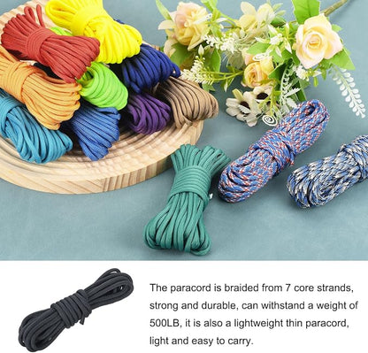 550 Paracord Rope 10ft, 4mm Thin Paracord Nylon Cord 7-Strand Core - Image 3
