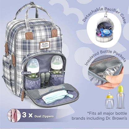 RUVALINO Diaper Bag Backpack, Large Capacity, Waterproof - Image 3
