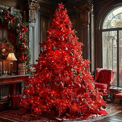 Upgraded 75.8 FT 200 LED Red Christmas Lights Outdoor Indoor, Memory Function & - Image 2