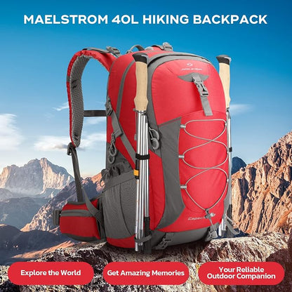 Maelstrom Hiking Backpack, Camping Backpack, 40L Waterproof Hiking Daypack - Image 7