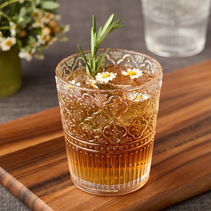 Victoria Clear Set of 6 Premium Acrylic DOF Glass 16 oz – Unbreakable Drinkware - Image 4