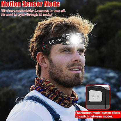 Headlamp Rechargeable 2Pack, 3000 Lumen Ultra-Light Bright Headlamp Flashlight - Image 4
