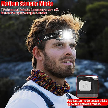Headlamp Rechargeable 12Pack, 3000 Lumen Ultra-Light Bright Headlamp Flashlight - Image 4