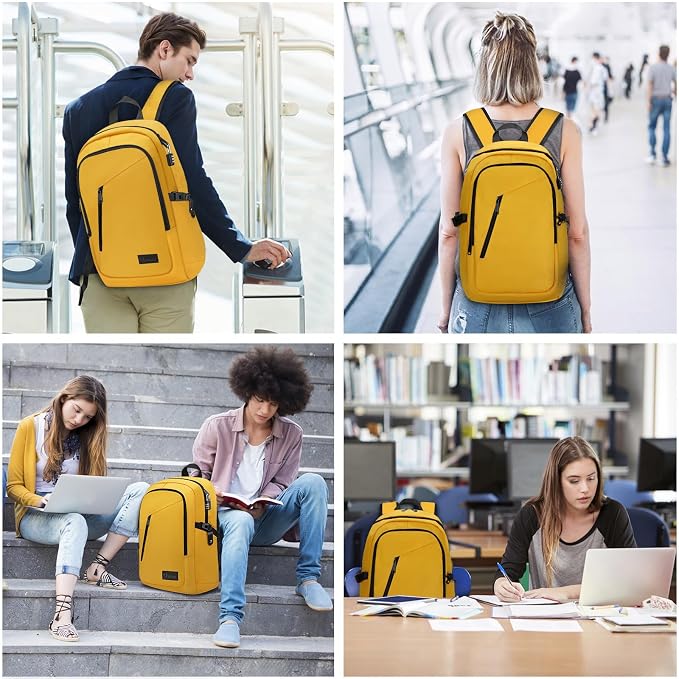Mancro Travel Laptop Backpack, 15.6 in Anti Theft Backpack - Image 9