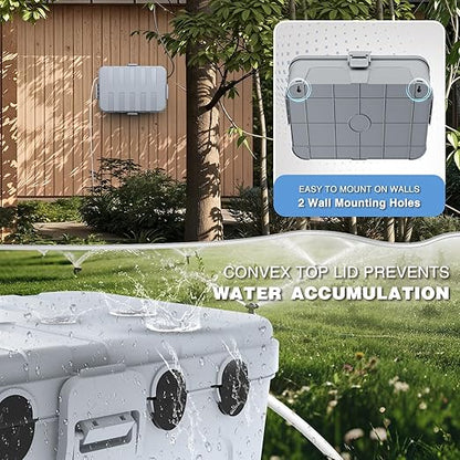 Flemoon Outdoor Electrical Box Waterproof, IP54 Waterproof Extension Cord Cover - Image 6