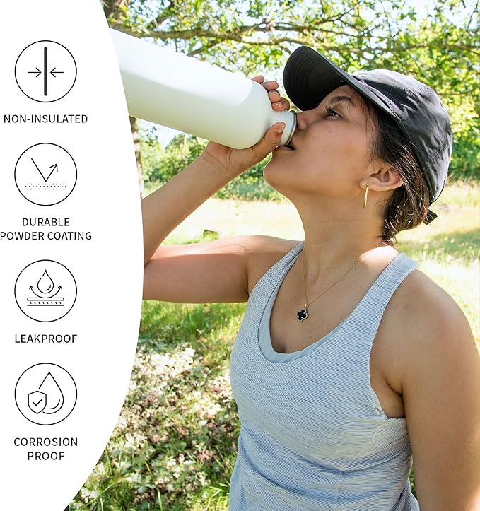 Bambaw Stainless Steel Water Bottle, 750 ml, Non-Insulated Water Bottle - Image 3