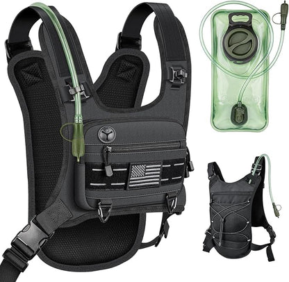 Running Vest with 2L Water Bladder, Lightweight Chest Pack Hydration Backpack by EnvyvipLLC