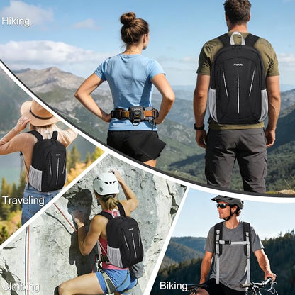 MOSISO Lightweight Packable Backpack 20L, Foldable Hiking Backpack Men Women - Image 6