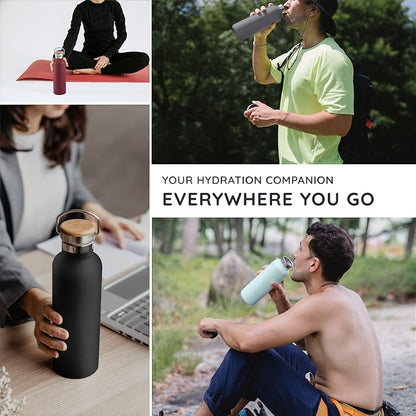 Bambaw 16 oz Water Bottle Insulated, Reusable Stainless Steel Water Bottle - Image 7