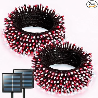 JMEXSUSS 2 Pack Solar String Lights Outdoor Waterproof, Total 400 LED 151FT by JMEXSUSS
