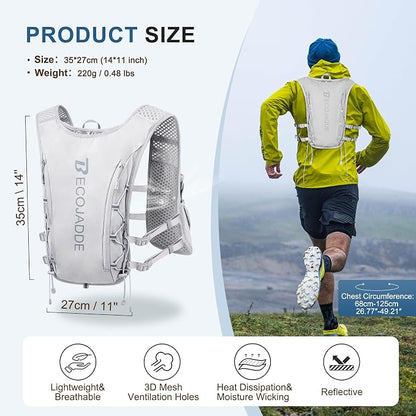 BECOJADDE Running Vest Hydration Backpack - Image 4