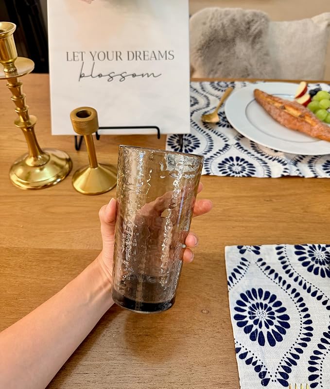 KLIFA- NICE- 14.7 & 20 ounce, Acrylic Tumbler & Highball Drinking Glasses - Image 5