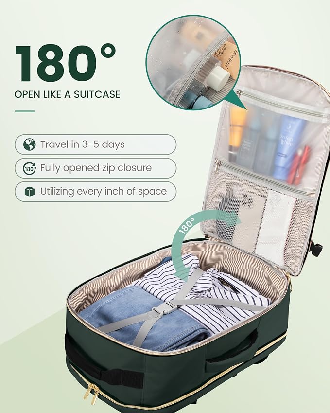 LOVEVOOK Travel Backpack for Women & Men 50L, Airline Approved Carry On - Image 2