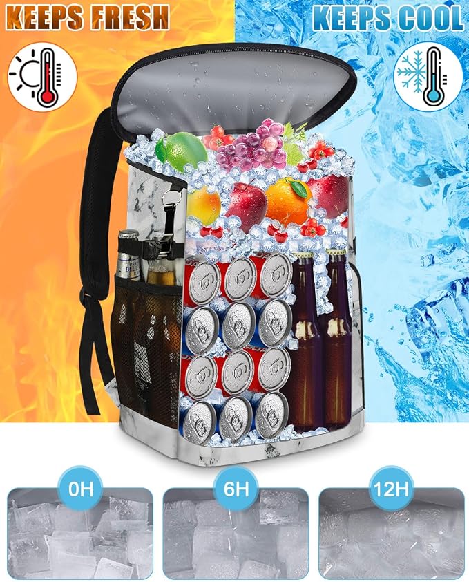 Cooler Backpack Insulated Leakproof Waterproof Backpack Cooler Bag 30/45 Cans - Image 4