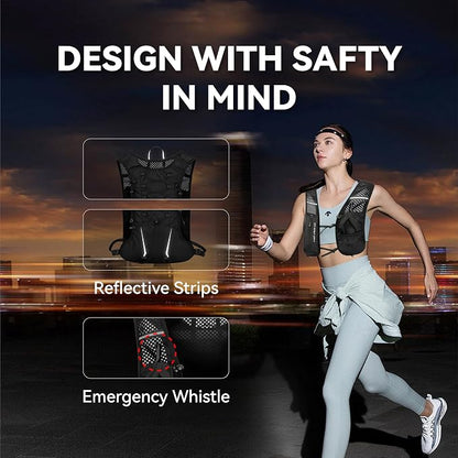 XBT Hydration Pack with 2L Water Bladder – Lightweight Running Vest - Image 5