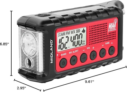 Midland - ER310, Emergency Crank Weather AM/FM Radio - Multiple Power Sources - Image 9