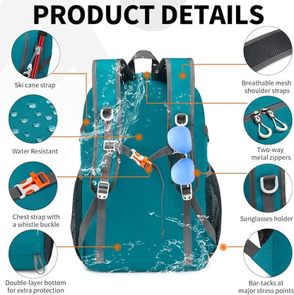 45L Lightweight Packable Backpack – Durable Foldable Daypack - Image 3