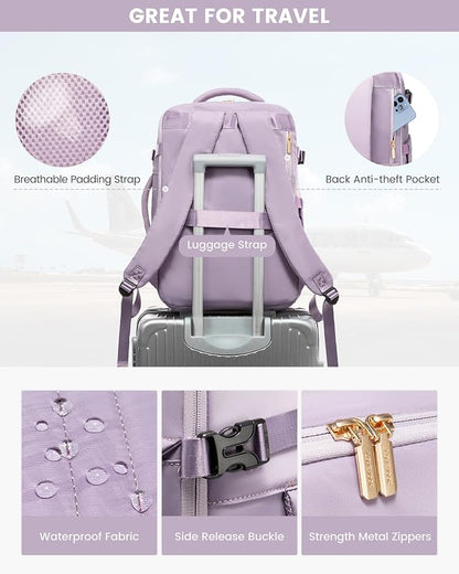 LOVEVOOK Large Travel Backpack for Women, TSA Carry on Backpack for Airplanes - Image 7