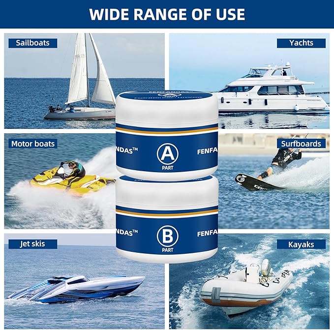 FENFANDAS Fiberglass Boat Repair Kit, Gel Coat Repair Kit - Image 5