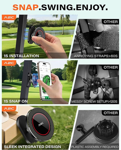 A2C Alloy Magnetic Golf Cart Phone Holder - Image 3