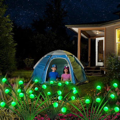Kohlrabi Solar St Patricks Day Lights Outdoor, 2 Pack 16 LED Solar Green - Image 7