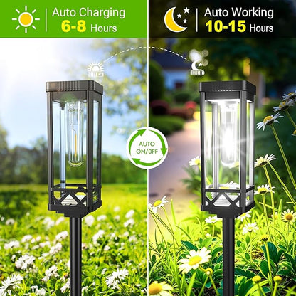 KOOPER Taller Solar Pathway Lights Outdoor, 6 Pack Upgraded Brighter Solar - Image 6