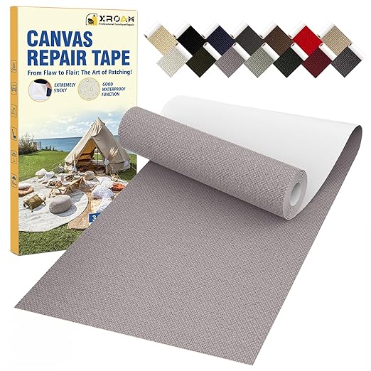 Canvas Repair Tape, 3.2 x 63 Inch Waterproof Heavy Duty Fabric Tape by ProfessionalFurnitureRepair