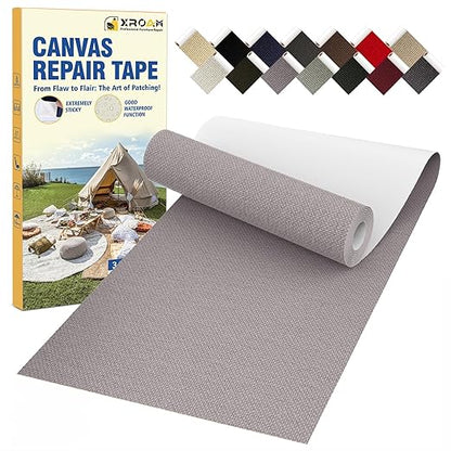 Canvas Repair Tape, 3.2 x 63 Inch Waterproof Heavy Duty Fabric Tape by ProfessionalFurnitureRepair