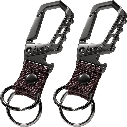 Heavy duty key chain, bottle opener function car keychains, versatile metal by Unknown