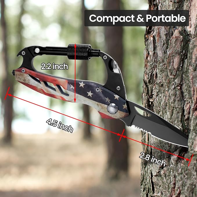 FUNBRO Multitool Carabiner Knife Tools - Image 5