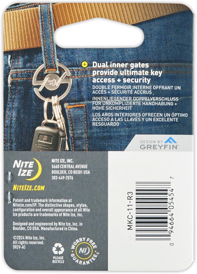 Nite Ize Medallion Key Carabiner, Stainless Steel Key Ring Carabiner - Image 7