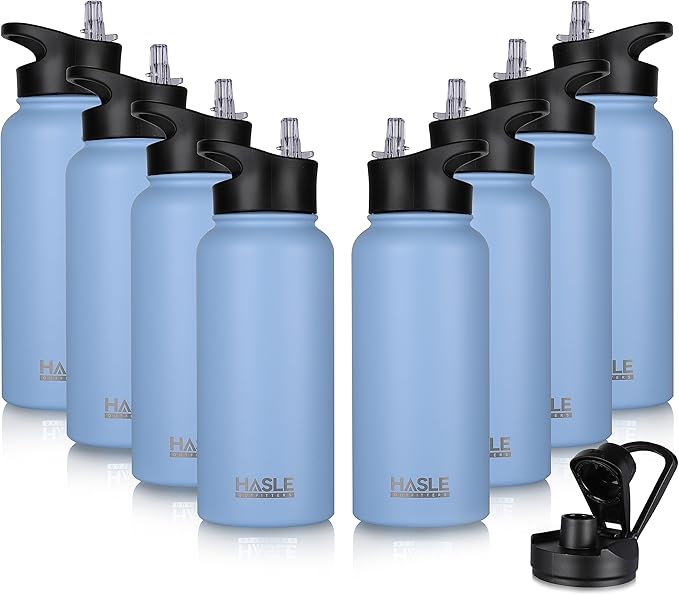 HASLE OUTFITTERS 32 oz Insulated Water Bottle Stainless Steel Double Walled by HASLEOUTFITTERS
