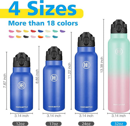 Han's Bottle Sports Water Bottle - 32 Oz - Image 2
