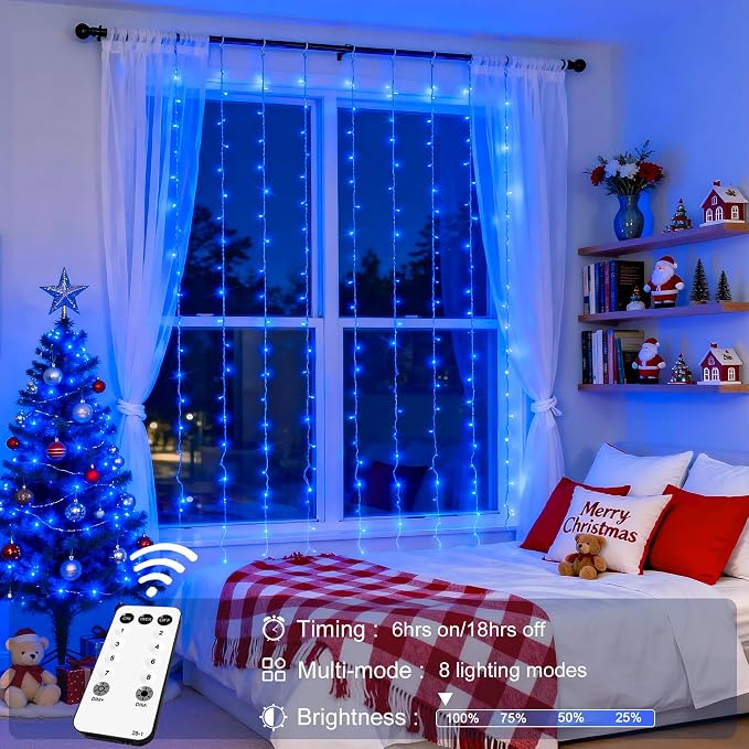 JMEXSUSS 300LED Curtain Lights - Image 2
