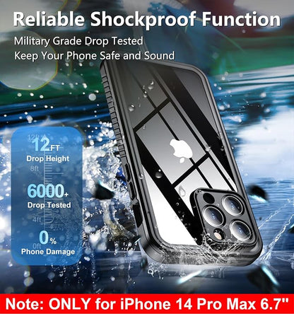 SPIDERCASE Only Designed for iPhone 14 Pro Max Case Waterproof Full Body - Image 6