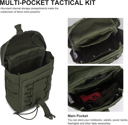 Mardingtop Molle Admin Pouch, EDC Pouch, Tactical Drawstring Pouch, Utility - Image 3