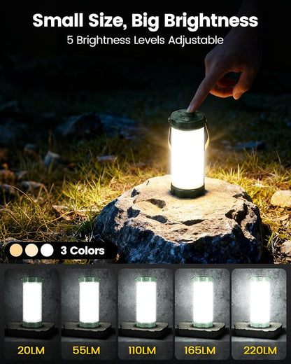 Glocusent 106 LED Camping Lights, 5000mAh Camping Lantern Rechargeable - Image 3