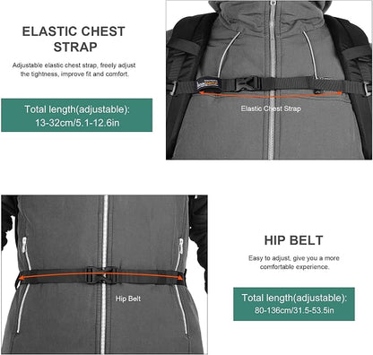 MOUNTAINTOP Hiking Backpack, 25L Camping Backpack, Men Women Hiking Daypack - Image 7