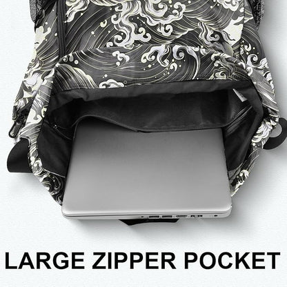 Drawstring Backpack with Mesh Pockets String Gym Bag Sackpack Sandproof Water - Image 5