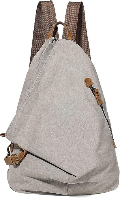 KL928 Canvas Vintage Backpack – Large Casual Daypack Outdoor Travel Rucksack by KL928