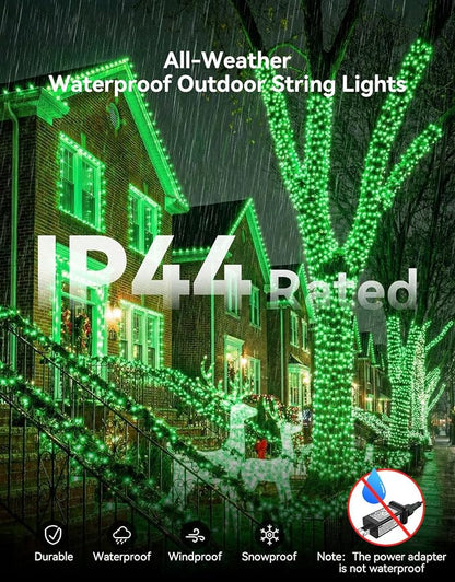 LitHome 99FT 300 LED String Lights Outdoor Indoor, 8 Modes Waterproof Christmas - Image 4