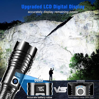 Goreit Flashlights LED High Lumens Rechargeable, 000 Lumens XHM77.2 Super - Image 3