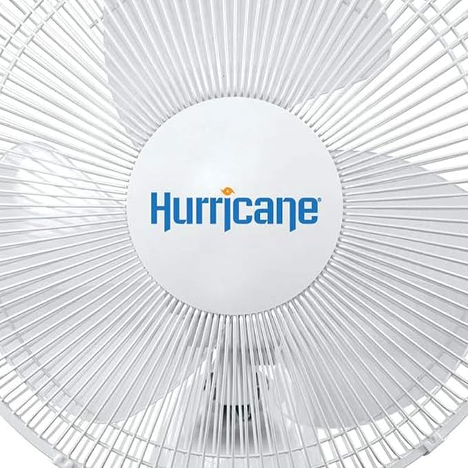 Hurricane 16" Supreme Oscillating Wall Mount Fan w/ 3 Quiet Speeds, Workshops & - Image 9