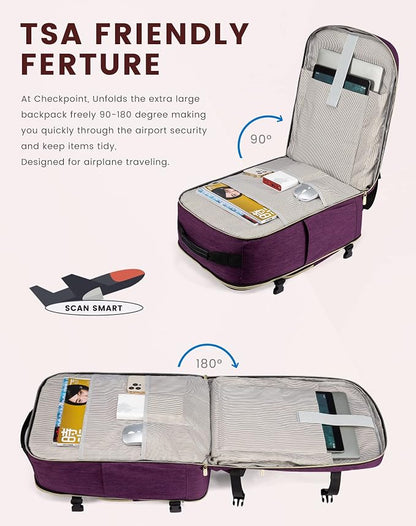 LOVEVOOK Travel Backpack for Women & Men 50L, Airline Approved Carry On - Image 7