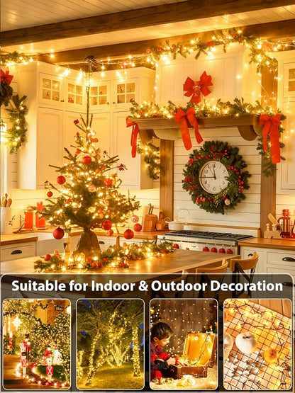 Upgraded 75.8 FT 200 LED Christmas String Lights Outdoor/Indoor, Timer & Memory - Image 5