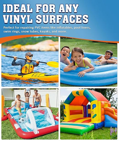 EPN Air Mattress Patch Kit, Waterproof Vinyl Pool Liner Repair Kit - Image 5