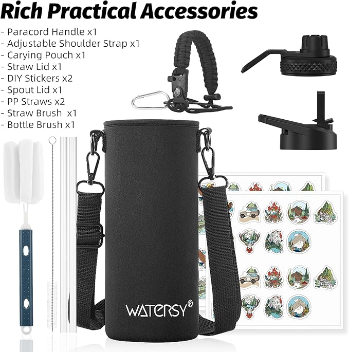 40oz Insulated Water Bottle, BPA Free&Leak Proof, Stainless Steel Water Flask - Image 7