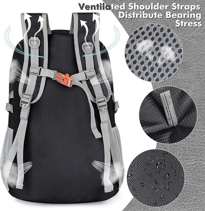 ZOMAKE Lightweight Packable Backpack 30L, Foldable Hiking Backpacks Water - Image 5